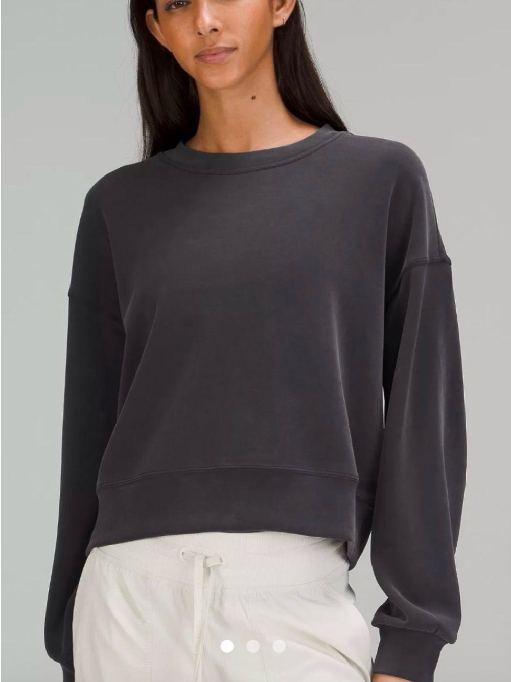 lululemon athletica Softstream Charcoal Pullover Sweatshirt